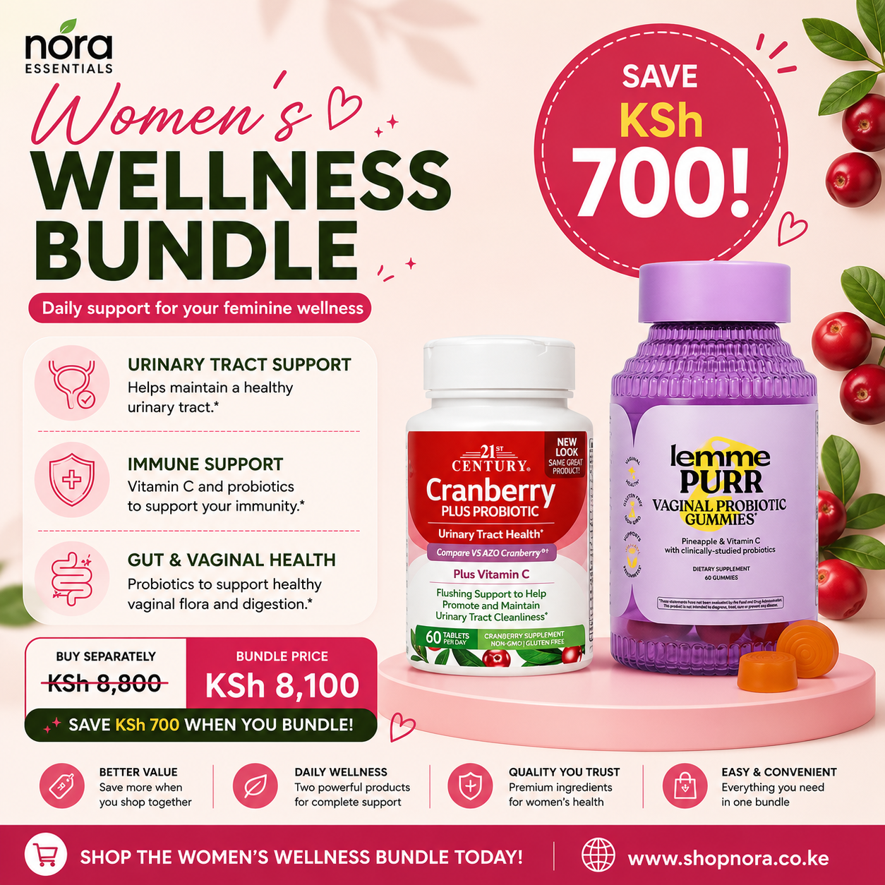 Women's Wellness Bundle - Save KSh 700!