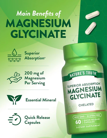 Nature’s Truth Magnesium Glycinate Capsules