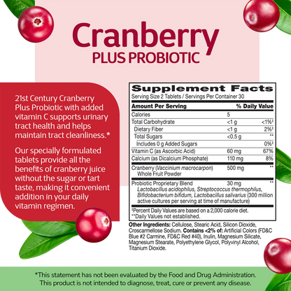 21st Century Cranberry + Probiotic