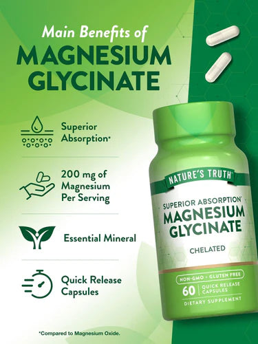 Nature’s Truth Magnesium Glycinate Capsules